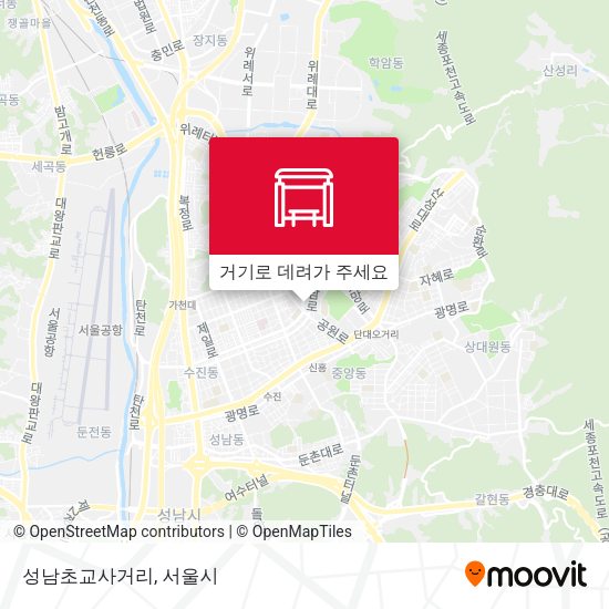 성남초교사거리 지도