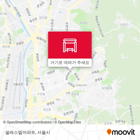 셀레스빌아파트 지도