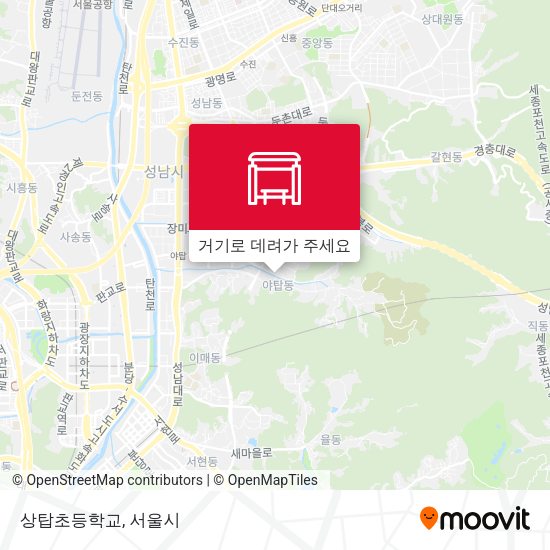 상탑초등학교 지도