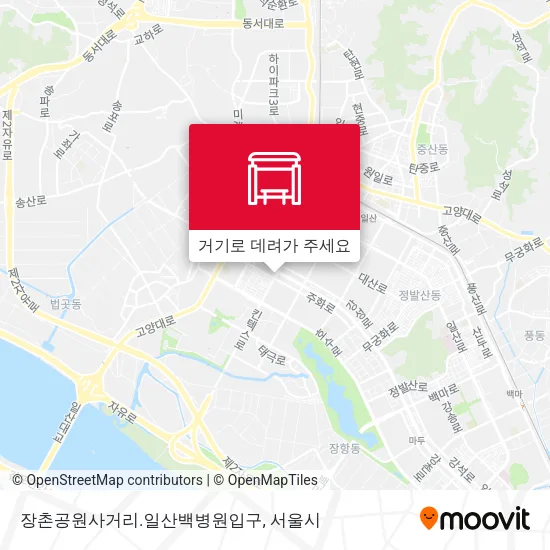 장촌공원사거리.일산백병원입구 지도