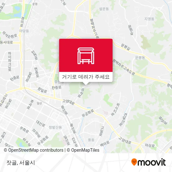 잣골 지도