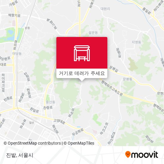 진밭 지도