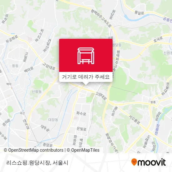 리스쇼핑.원당시장 지도