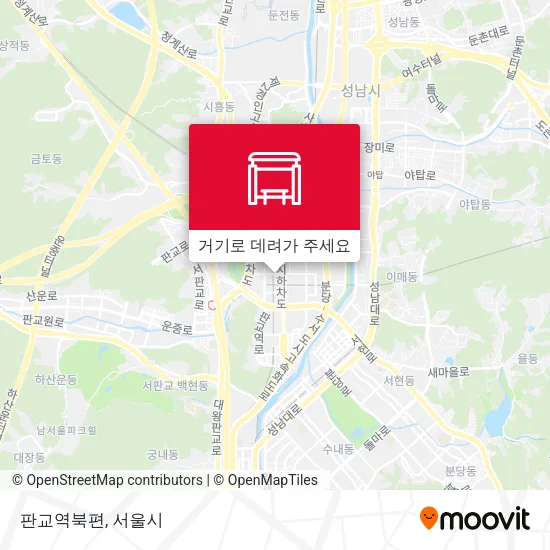 판교역북편 지도
