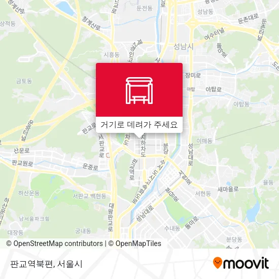 판교역북편 지도