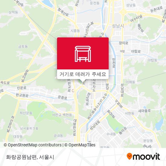 화랑공원남편 지도