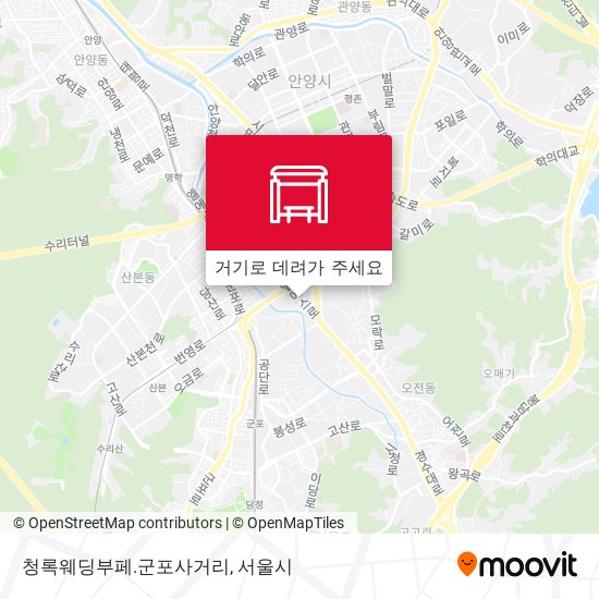 청록웨딩부페.군포사거리 지도
