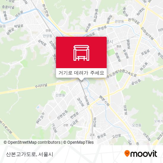 산본고가도로 지도
