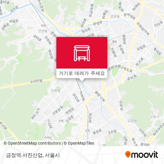 금정역.서진산업 지도