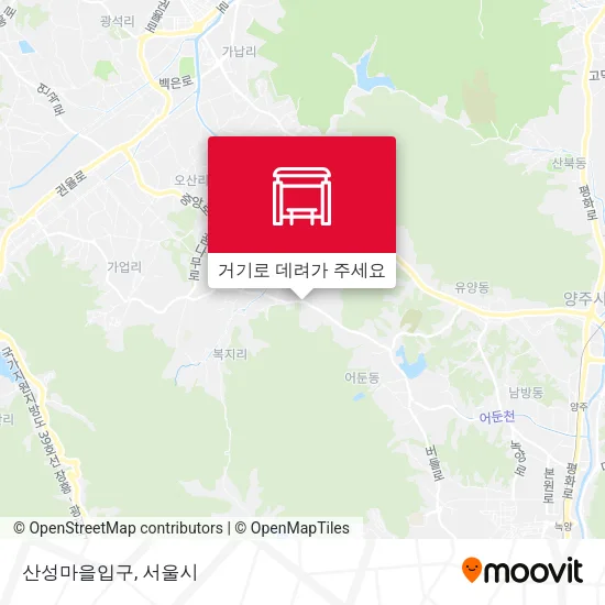 산성마을입구 지도