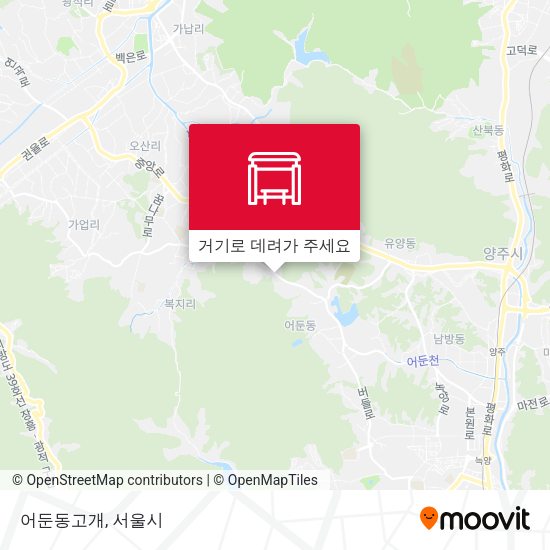 어둔동고개 지도
