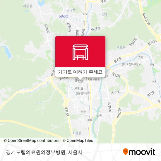 경기도립의료원의정부병원 지도