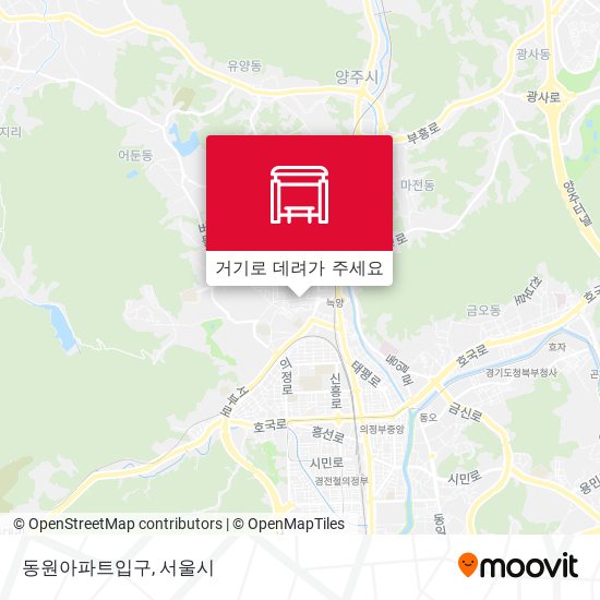 동원아파트입구 지도