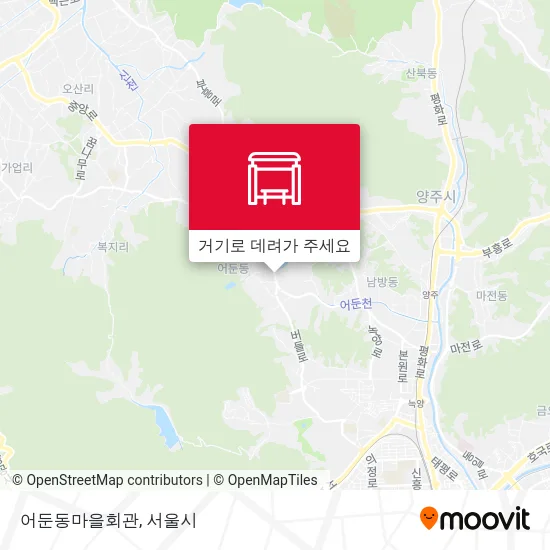 어둔동마을회관 지도