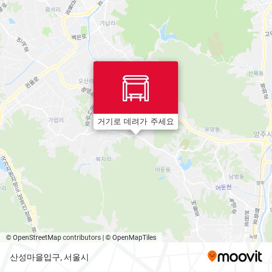 산성마을입구 지도