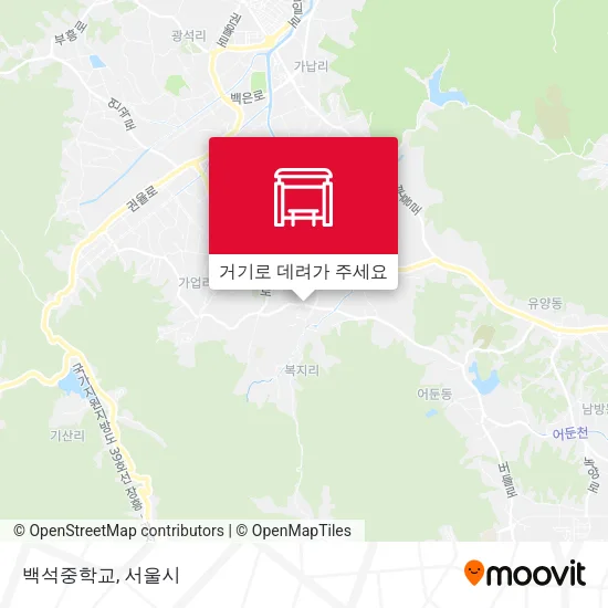 백석중학교 지도