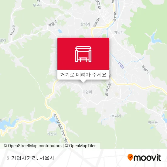 하가업사거리 지도