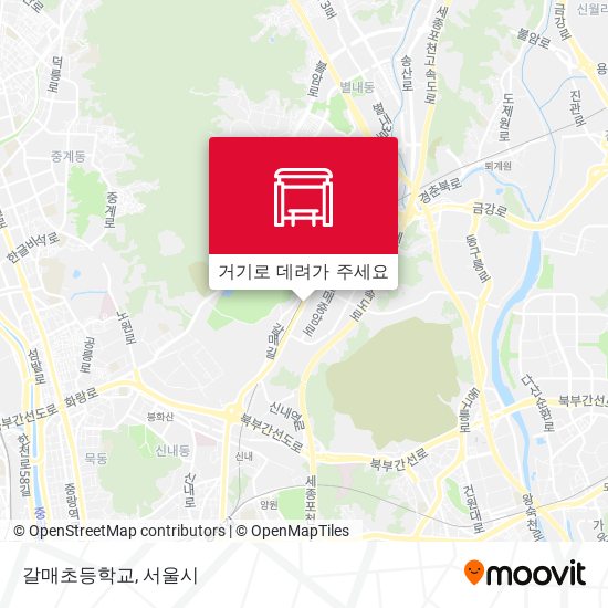 갈매초등학교 지도