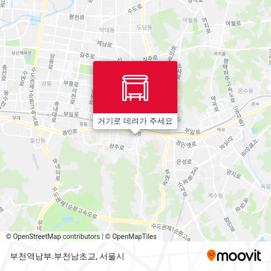 부천역남부.부천남초교 지도