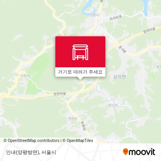 인내(양평방면) 지도
