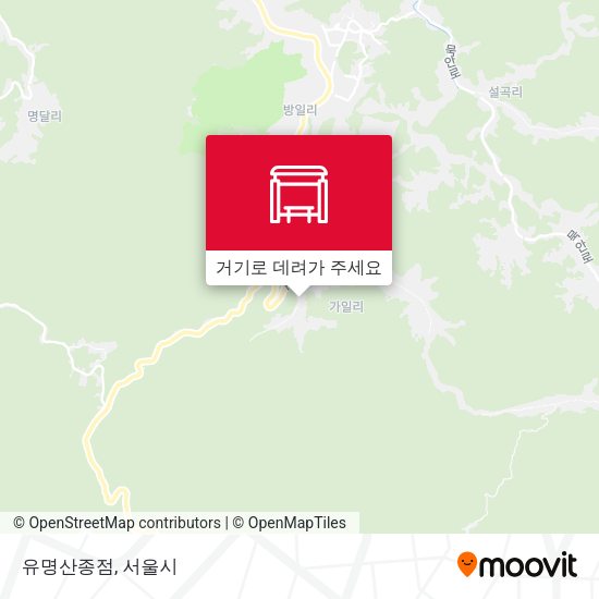 유명산종점 지도
