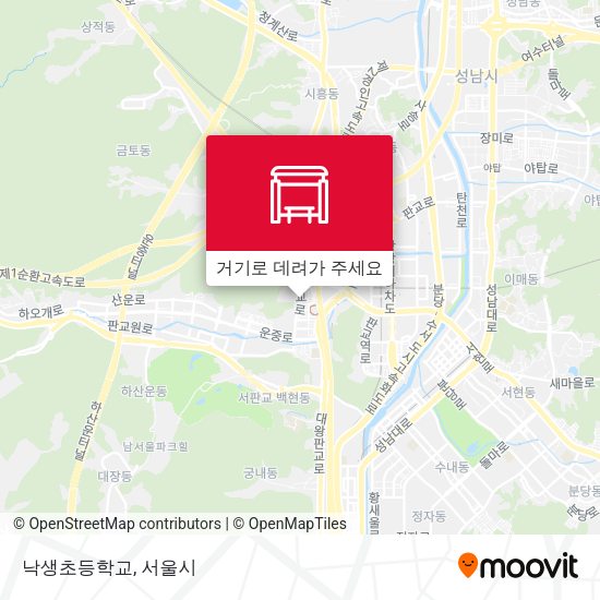 낙생초등학교 지도