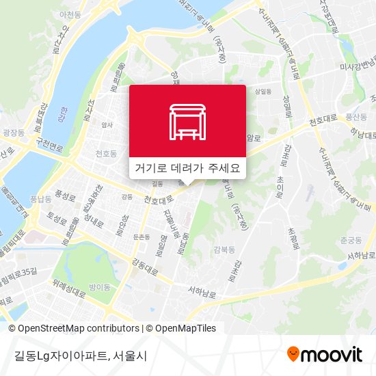 길동Lg자이아파트 지도