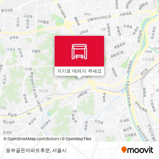 동부골든아파트후문 지도
