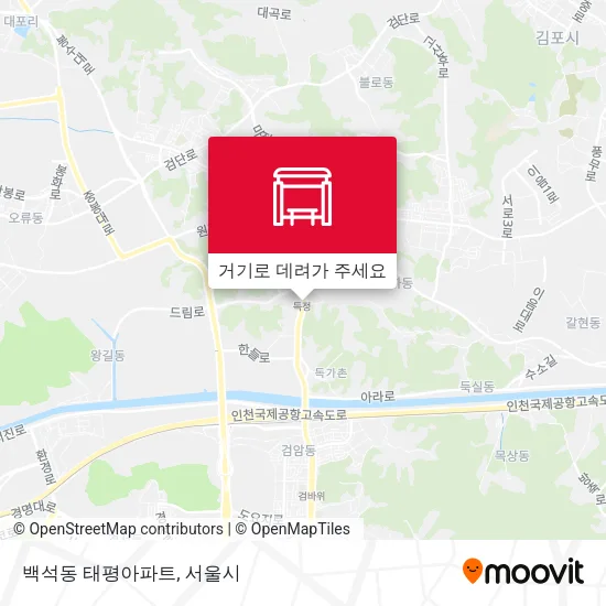 백석동 태평아파트 지도