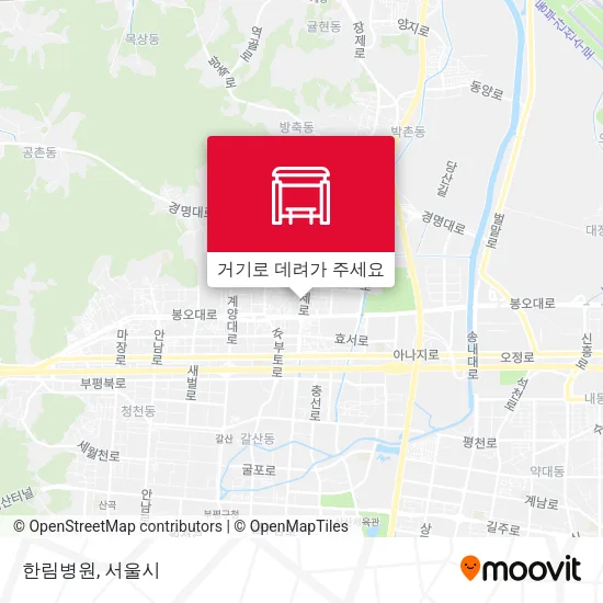 한림병원 지도