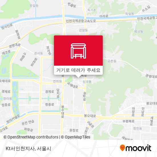 Kt서인천지사 지도