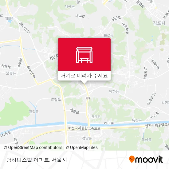 당하탑스빌 아파트 지도