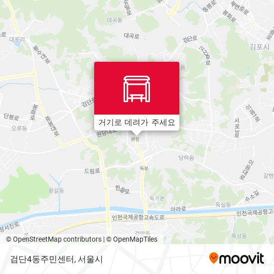 검단4동주민센터 지도