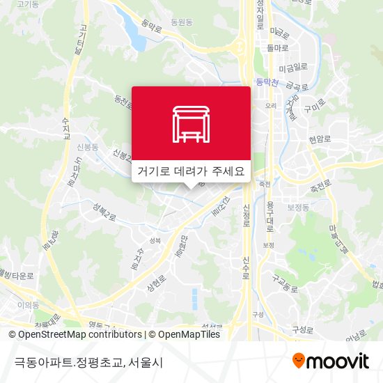 극동아파트.정평초교 지도