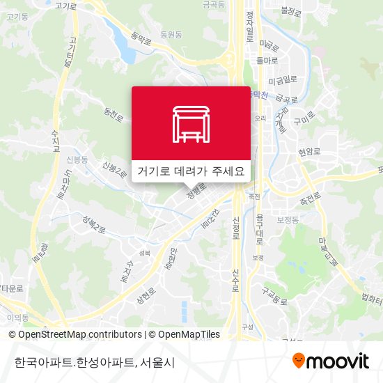 한국아파트.한성아파트 지도