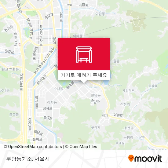 분당등기소 지도