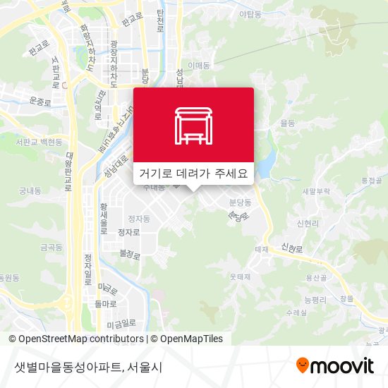 샛별마을동성아파트 지도