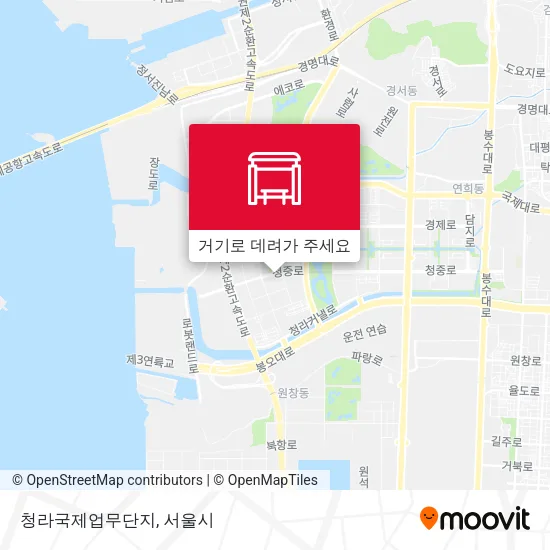 청라국제업무단지 지도