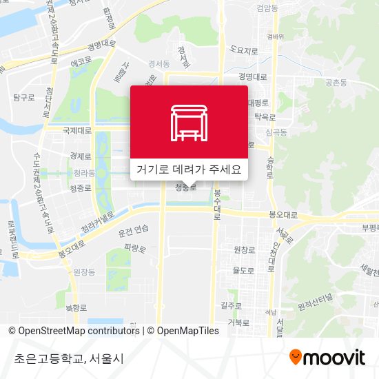초은고등학교 지도