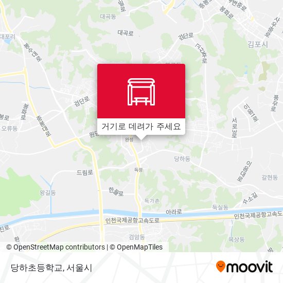 당하초등학교 지도