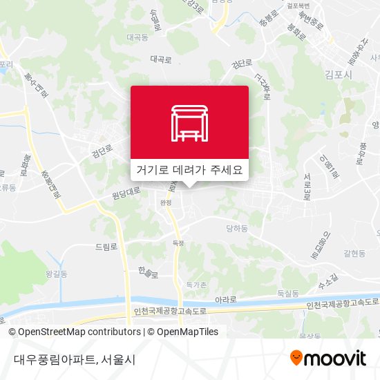 대우풍림아파트 지도