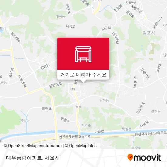 대우풍림아파트 지도