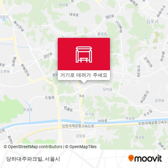당하대주파크빌 지도