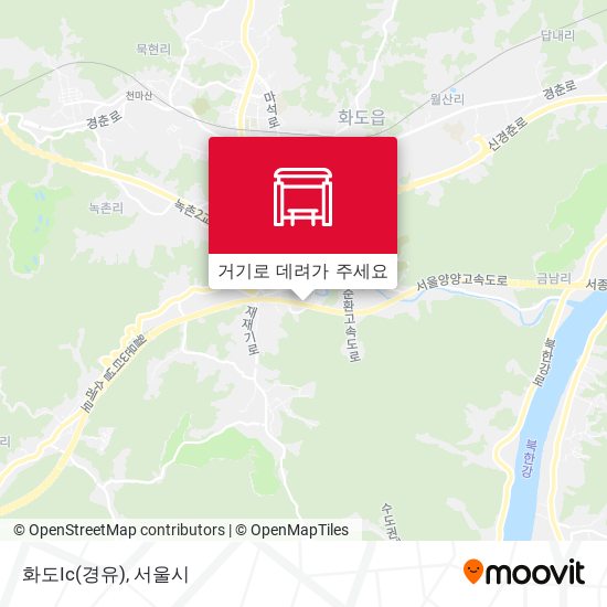 화도Ic(경유) 지도