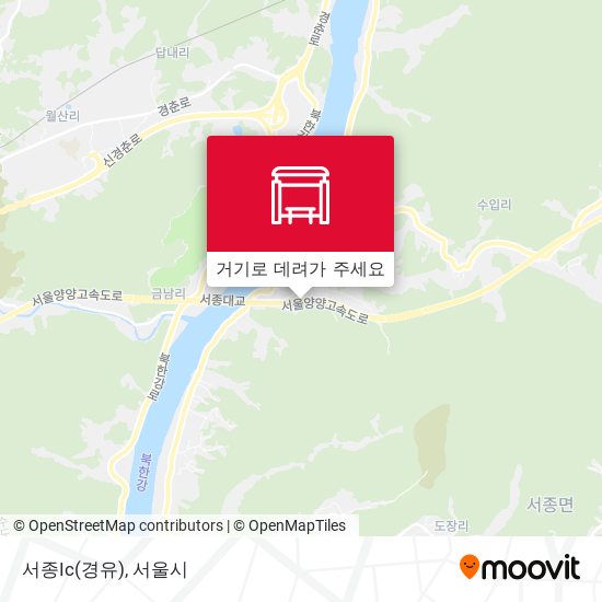 서종Ic(경유) 지도