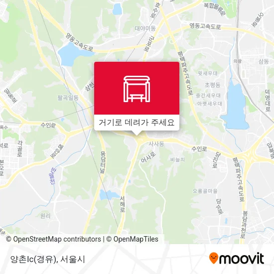 양촌Ic(경유) 지도
