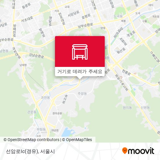 선암로Ic(경유) 지도