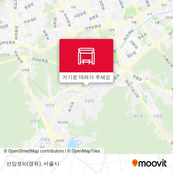 선암로Ic(경유) 지도