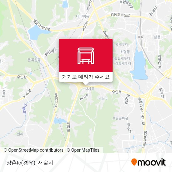 양촌Ic(경유) 지도