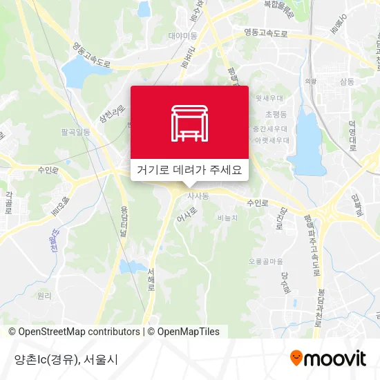 양촌Ic(경유) 지도